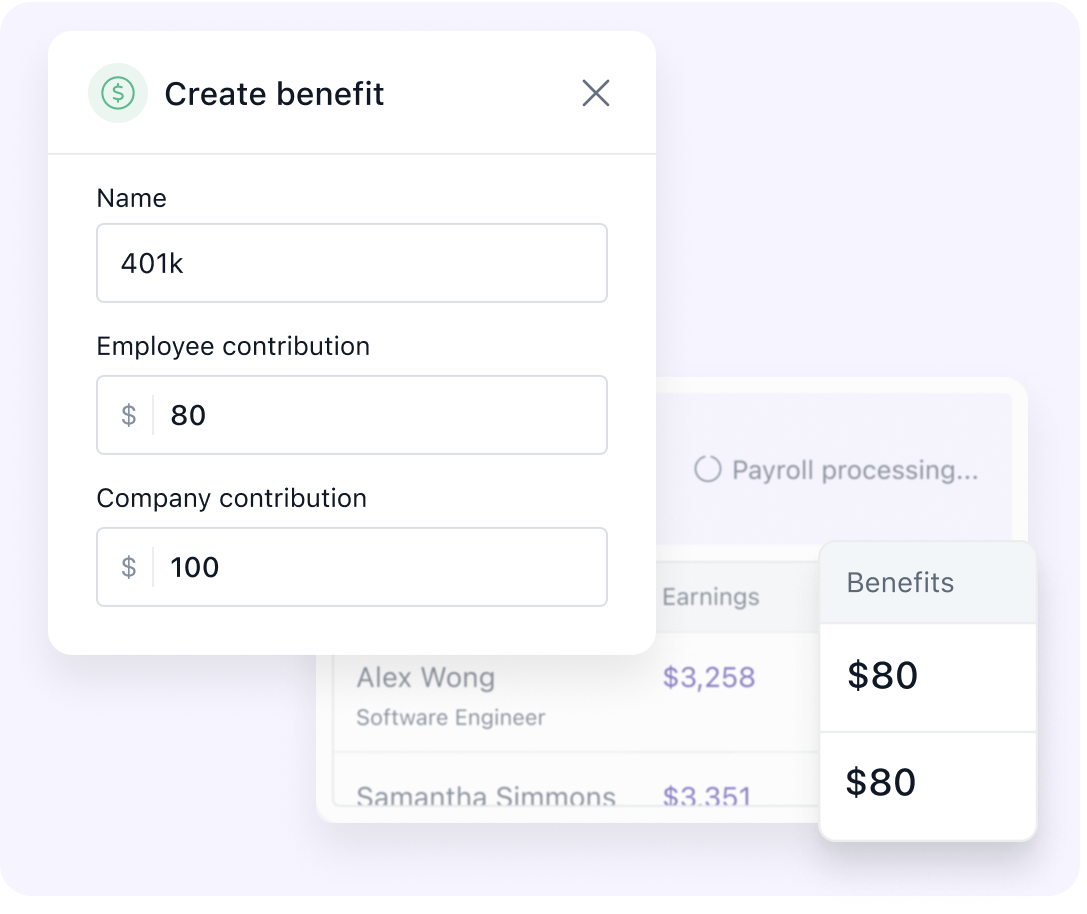 Just choose your benefits provider, we’ll handle the rest!