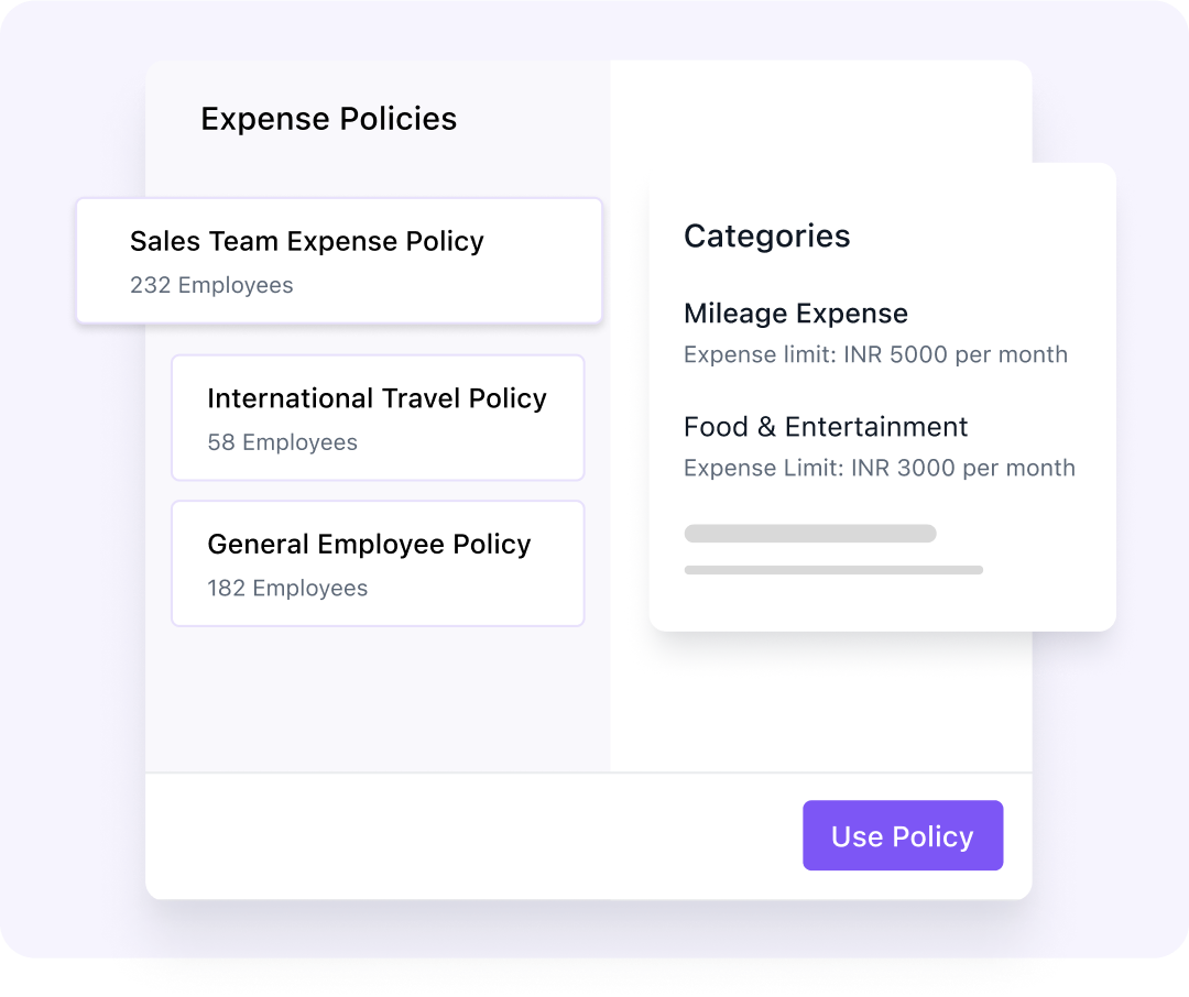 Flexible expense policies for diverse teams and geographies
