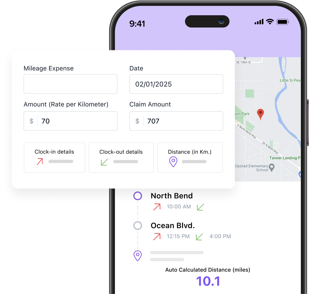 Your clock-ins now track your miles too